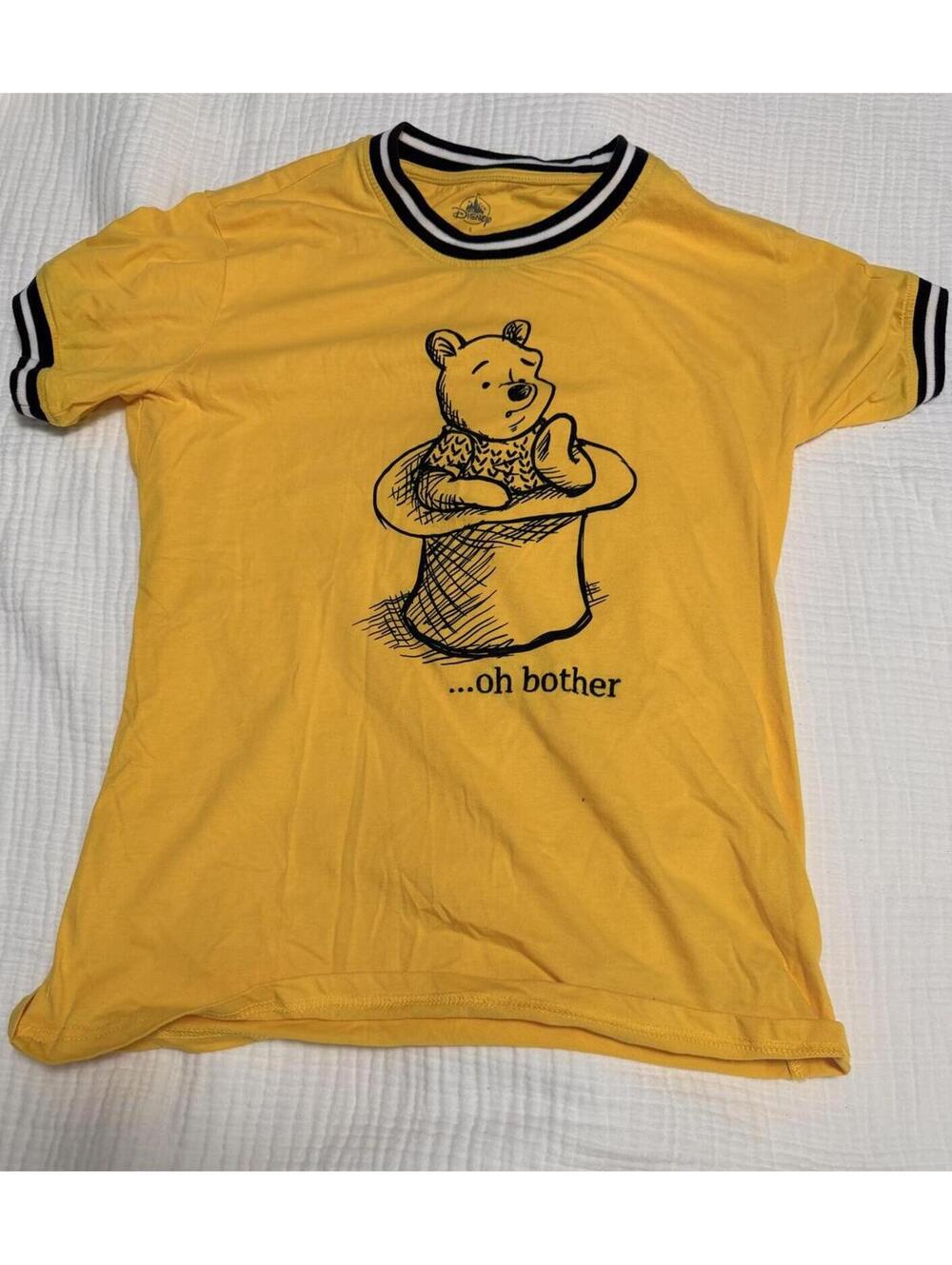 Disney Winnie the Pooh Oh Bother Yellow T-Shirt Size S
